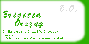 brigitta orszag business card
